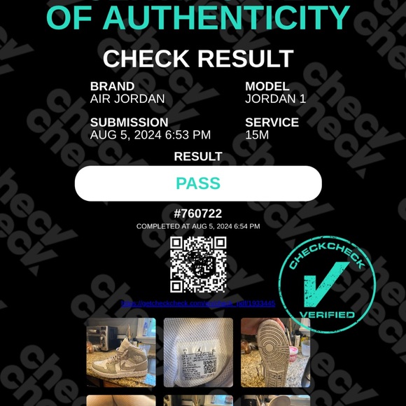 Air Jordan 1 Mid 'College Grey / Linen' Mens sz 9 - Picture 11 of 12